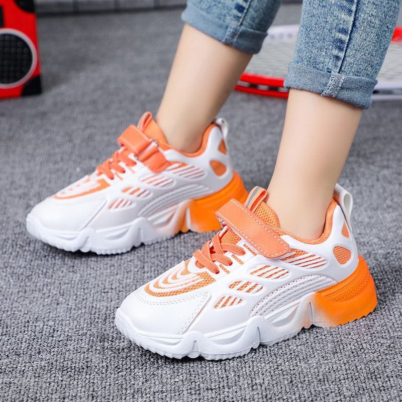 Sepatu sneakers import anak model terbaru warna warni terang size 26-37