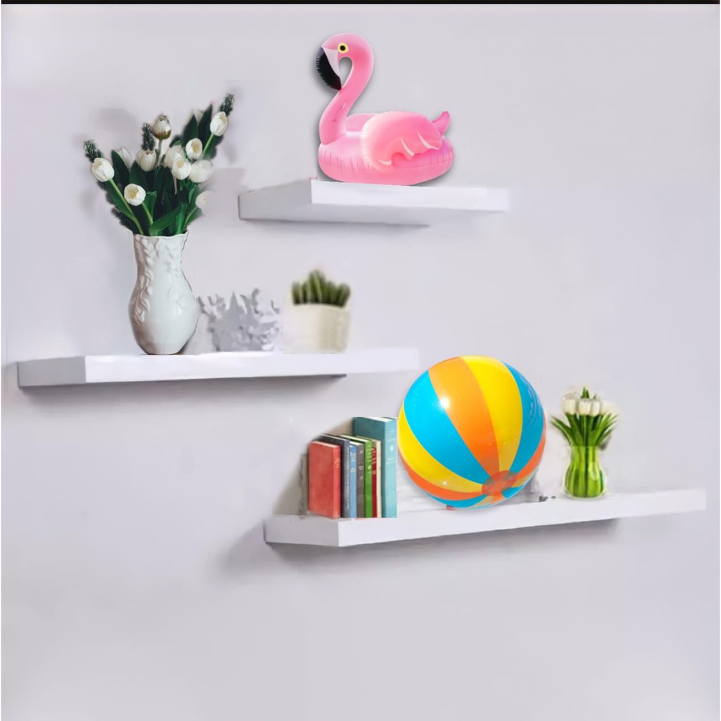 3 Pcs Rak Ambalan Melayang Dinding minimalis Murah / Floating Shelves