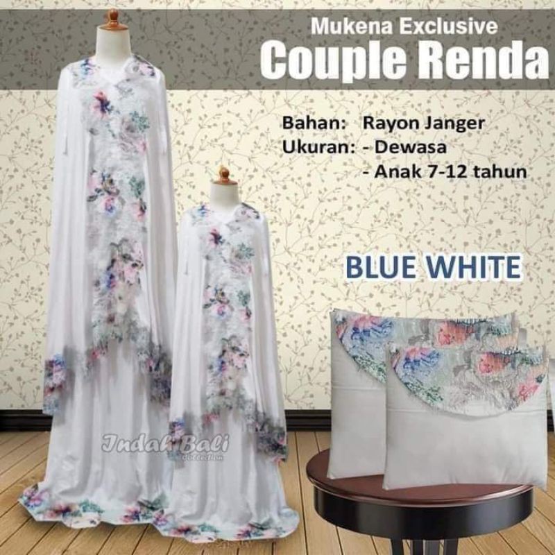 MUKENA BALI COUPLE RENDA IBU DAN ANAK BY INDAH BALI COLLECTION