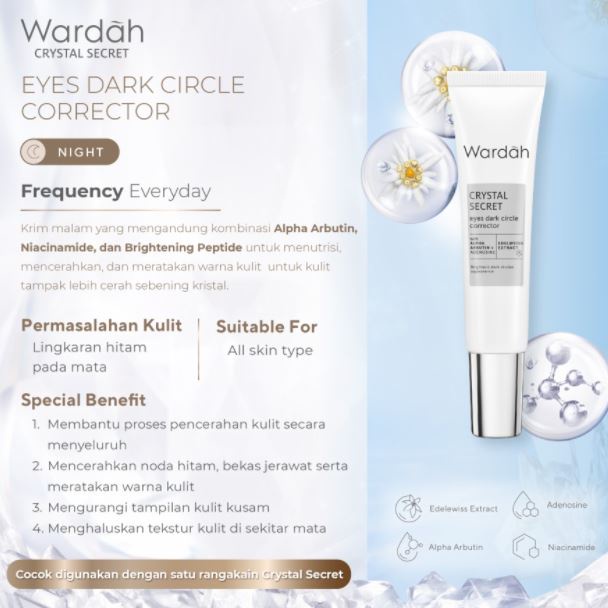 ☘️Yuri Kosmetik☘️ Wardah Crystal Secret Eyes Dark Circle Corrector