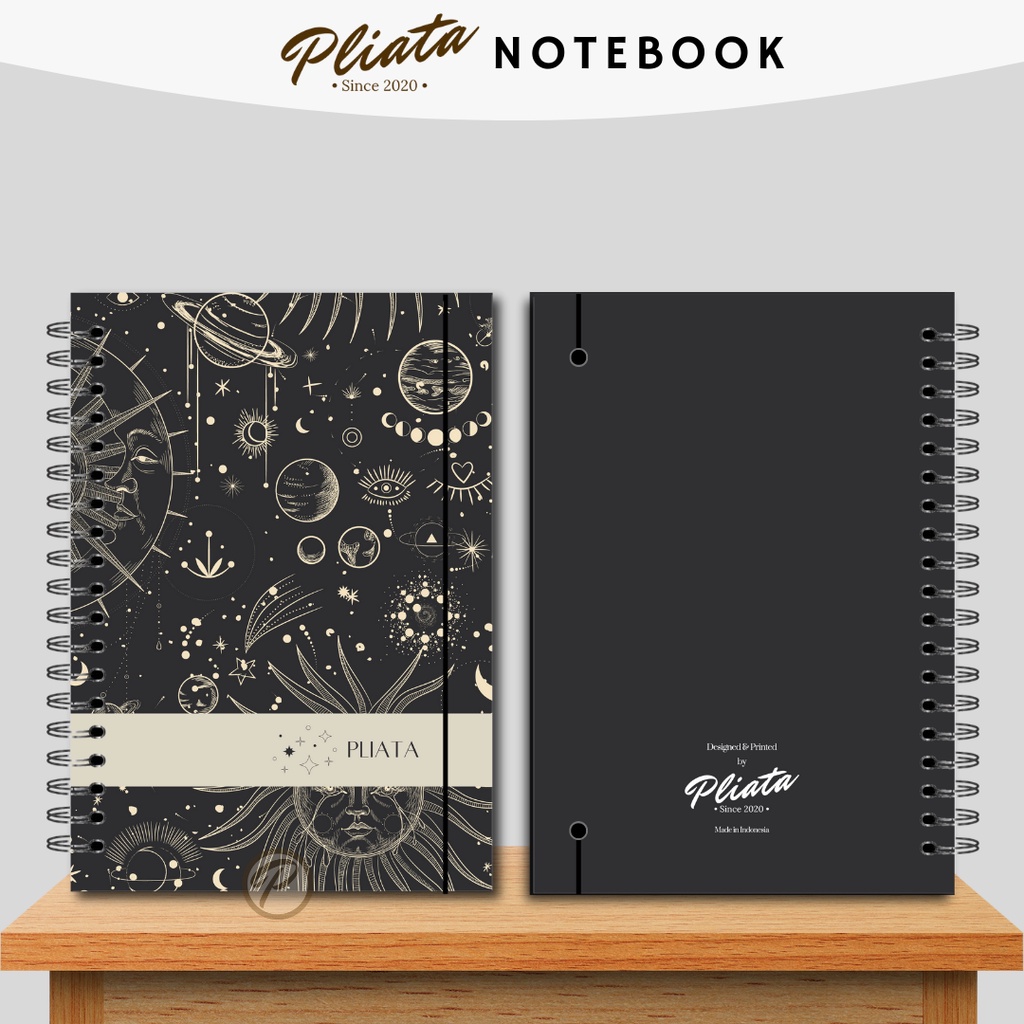 PLIATA NOTEBOOK SPIRAL - (PN55) Universe1 - Softcover Doft Aesthetic Book Buku Tulis