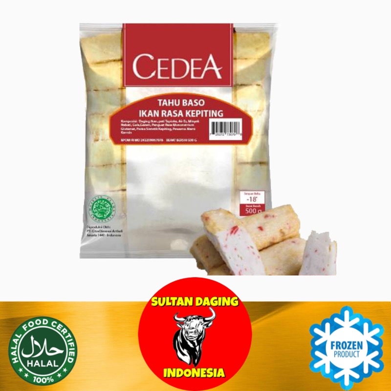 

CEDEA TAHU BASO IKAN RASA KEPITING 500 GRAM/ BAKSO KEPITING/ BASO KEPITING/ TAHU BAKSO/ CEDEA BASO