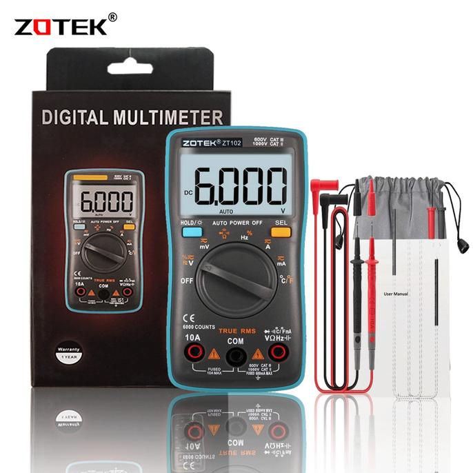 AVOMETER DIGITAL ZOTEK ZT102 / MULTITESTER DIGITAL ZT102 ORIGINAL
