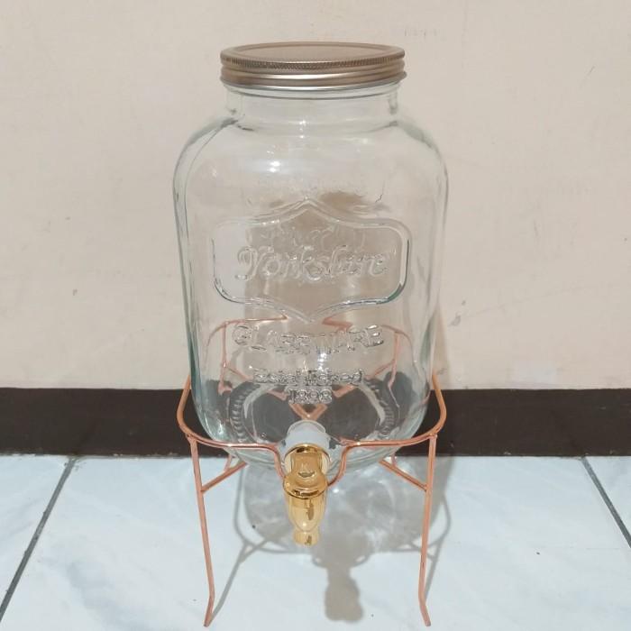 Dispenser Kaca/Glass Storage Drink/Mason Glass Jar/Beverage Glass/Kaca