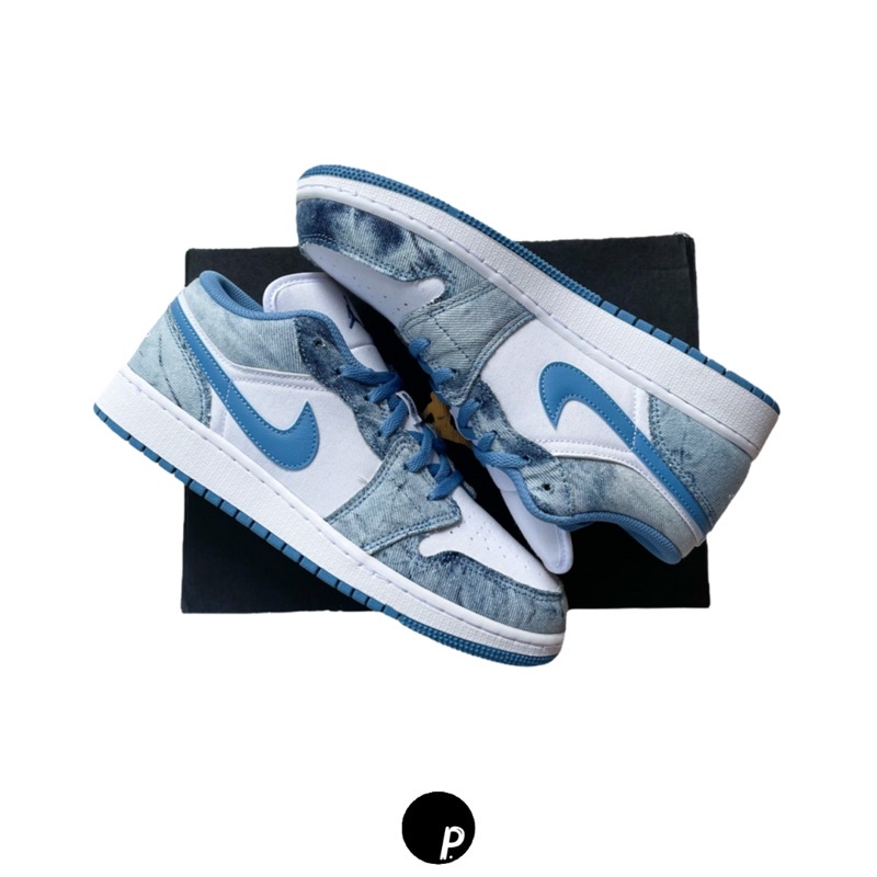 Air Jordan 1 Low Washed Denim Gs