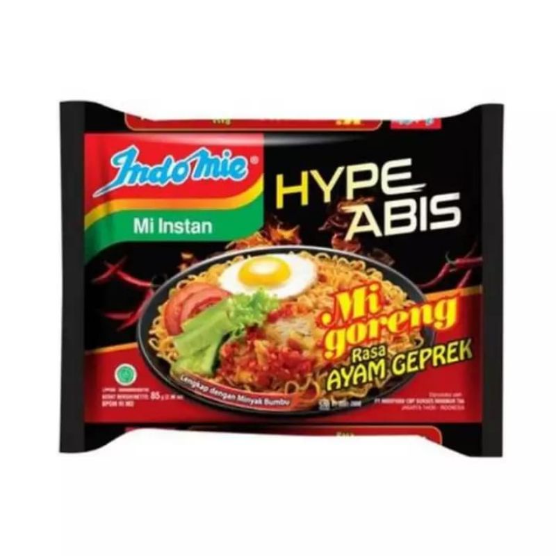

[PAKET 5 PCS] - Indomie hype abis ayam geprek - Mi Instan Indomie goreng - Rasa Ayam geprek -