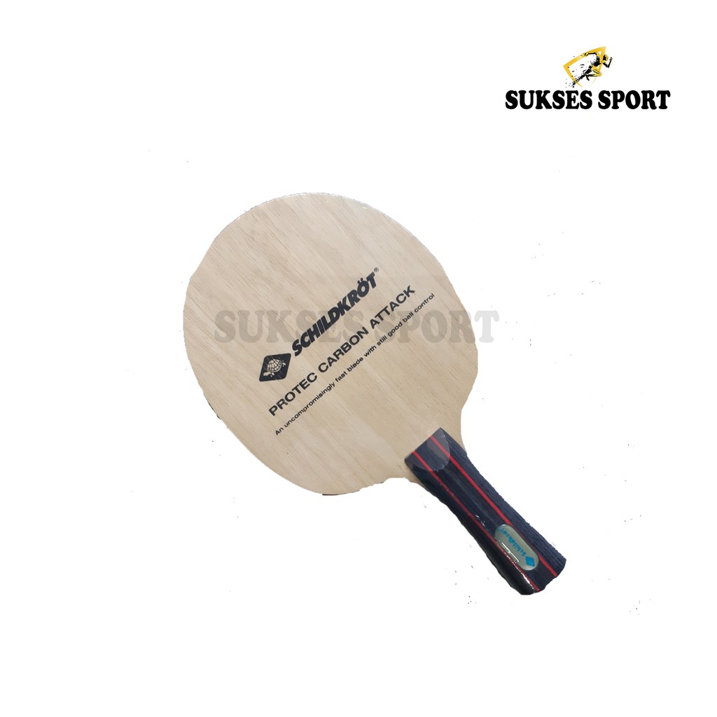 Donic Schildkrot Protec Carbon Attack Kayu Bet Ping Pong Tenis Meja