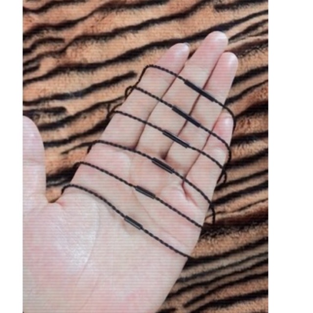 gelang hitam korea simple