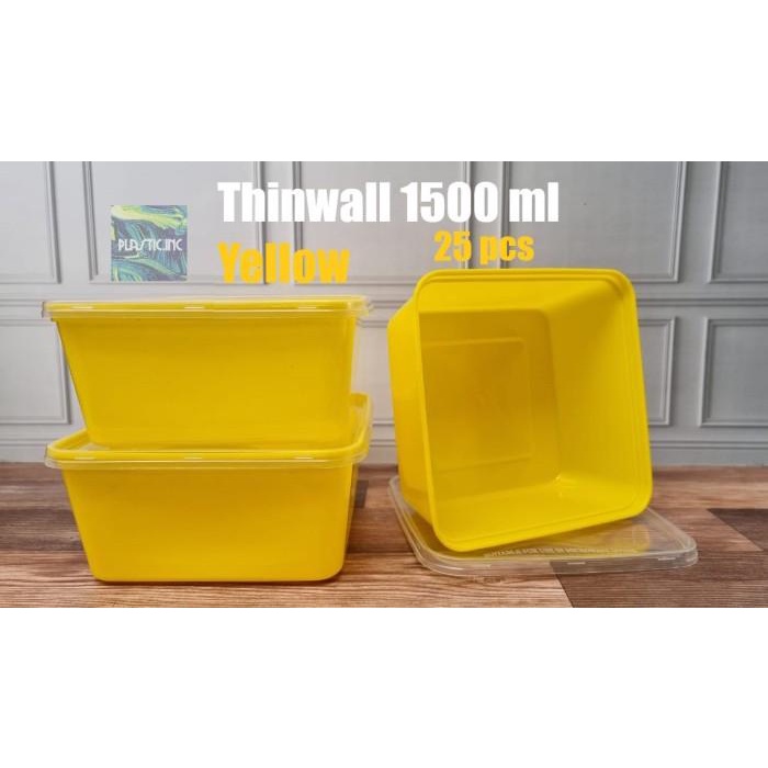 Thinwall 1500 ml Warna/Box Kotak Plastik/Kotak Plastik/Thinwall 1500ml