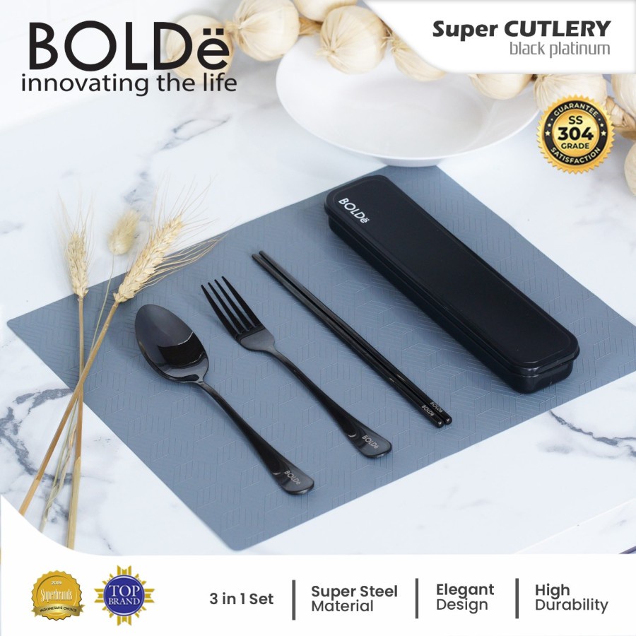 Alat Makan BOLDe Super Cultery Set 4 Pcs