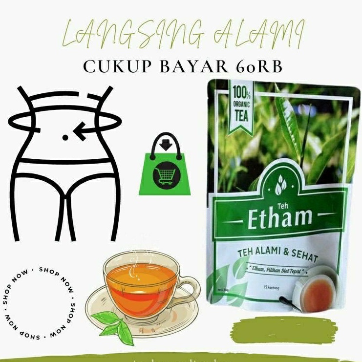 

READY STOCK ! TEH ETHAM DARI JESTHAM isi 14 teabag