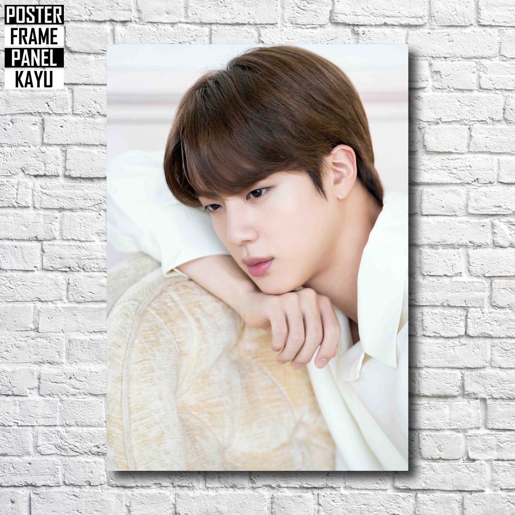 Poster BTS Jin DICON Frame Kayu Solid A4 JIN130