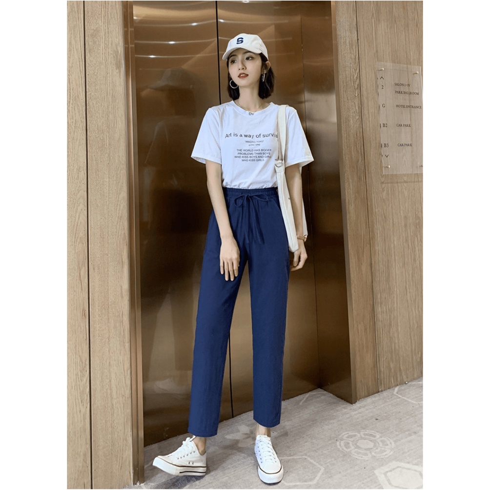 Dream Celana Panjang Wanita Import Women Trousers Highwaist Fashion Korea