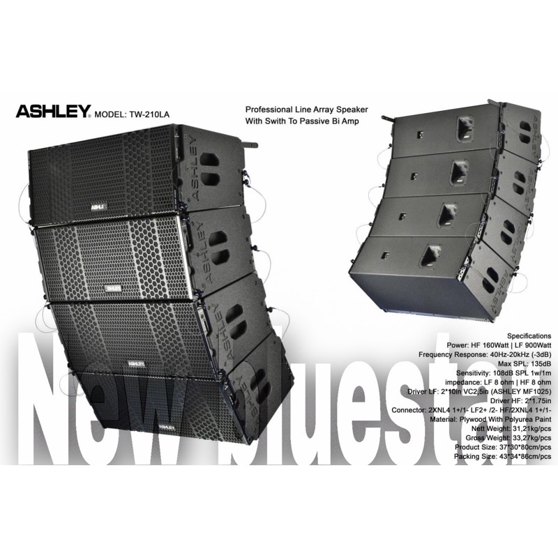 Speaker Line Array Ashley TW 210 LA Original Passive Array TW 210LA