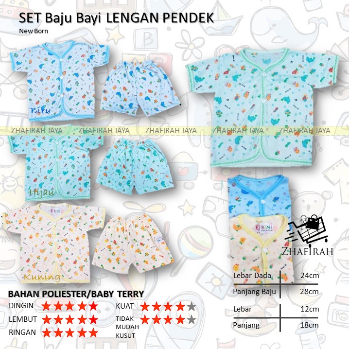 ❤ZJ❤ BAJU BAYI bahan ADEM - Baju Bayi Bahan KAOS - Baju Bayi Bahan Lembut - Baju Bayi Newborn