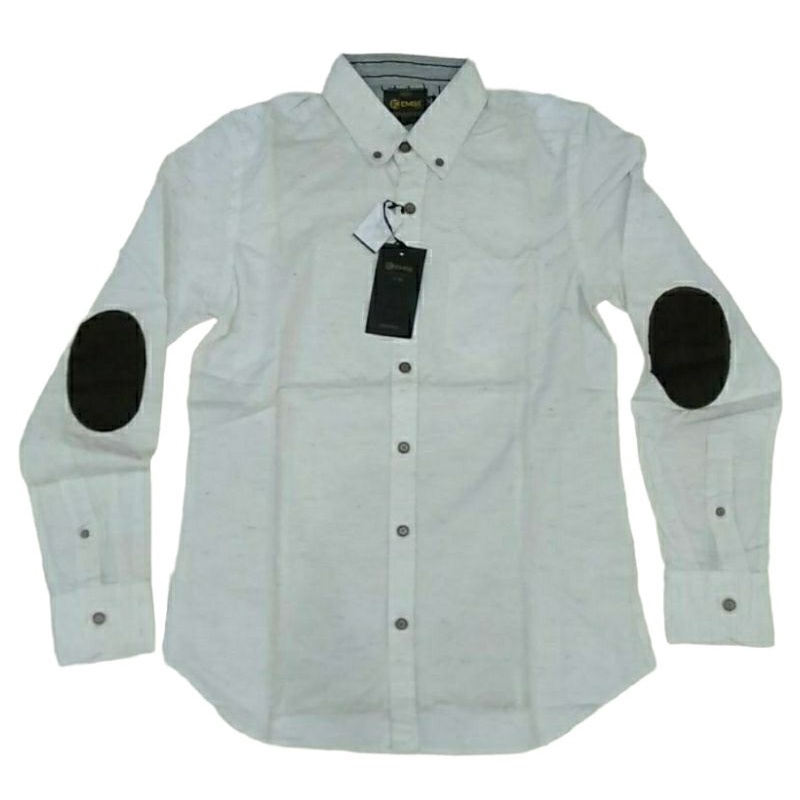 KEMEJA PANJANG EMBA ORIGINAL PUTIH