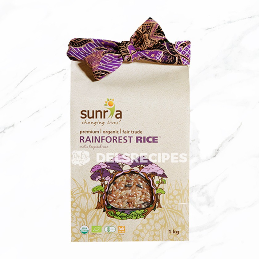 

Organic Rainforest Rice Sunria 1kg - Beras Rainforest Organik