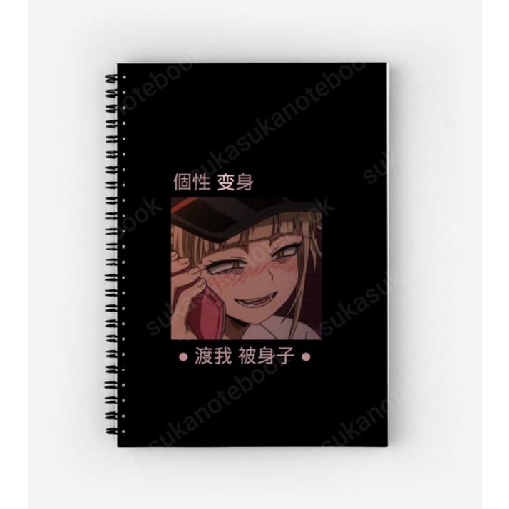 

Notebook dan buku catatan custom anime softcover ukuran A5 100 halaman design Toga Mimika