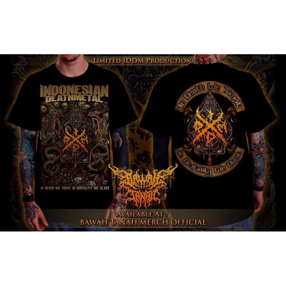 ORIGINAL INDONESIAN DEATH METAL WAYANG  KAOS METAL KAOS DEATH METAL BAJU METAL BAJU DEATH METAL