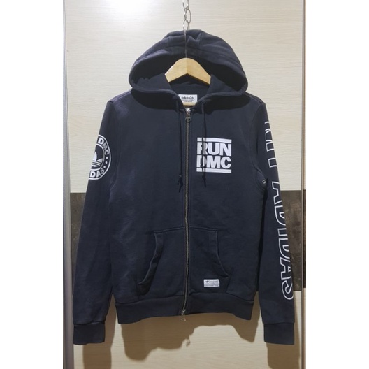 ORIGINAL ZIP HOODIE ADIDAS X RUN DMC || Second , Bekas