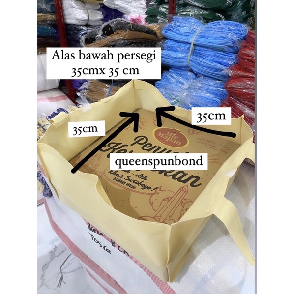 HARGA LUSIN ISI 12 BIJI- TAS POLOS BOX TART/PIZZA 35x35x20-+