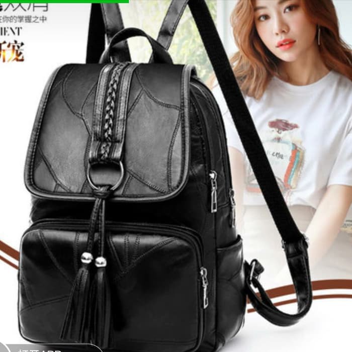 tas wanita tas ransel backpack import tas wanita bahan kulit