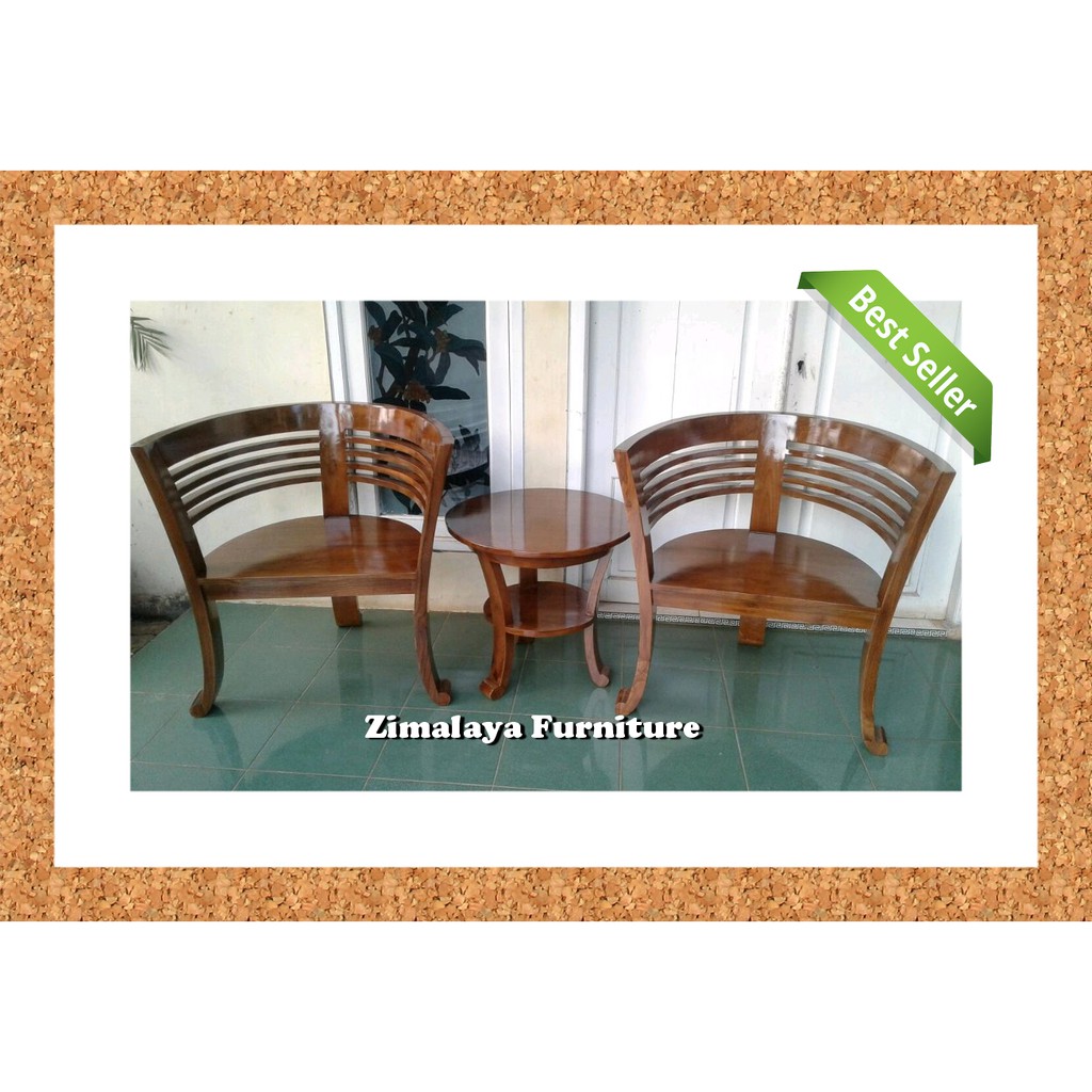 Kursi Teras, Kursi Teras Minimalis Modern, Kursi Teras Cantik Jati, Kursi Teras Jati