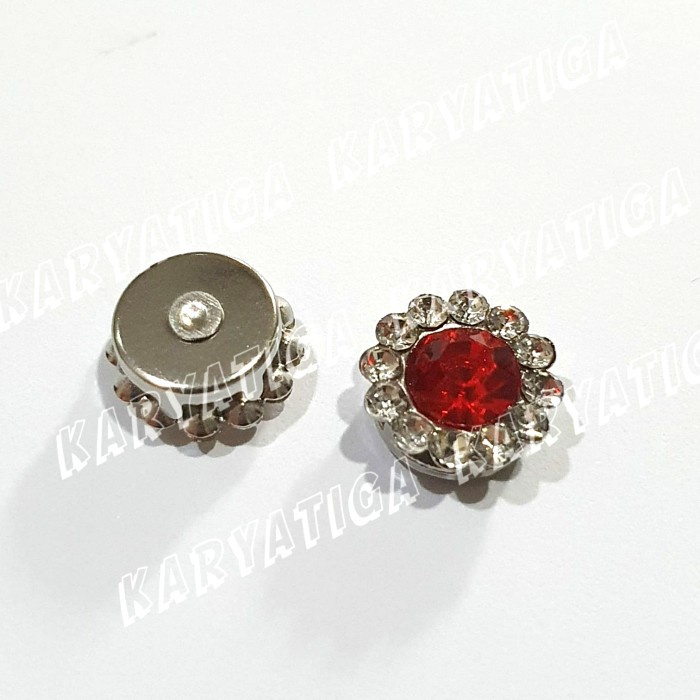 Kristal Cangkang Bunga / Diamond Bunga Diameter 10 MM (12 pcs)