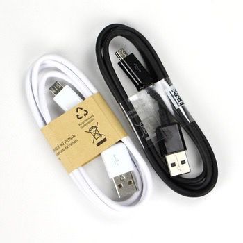 Kabel Data Micro USB Putih Panjang 1 Meter || Cable Bulat 1m 100Cm 1A Smartphone Handphone Hp Mikro