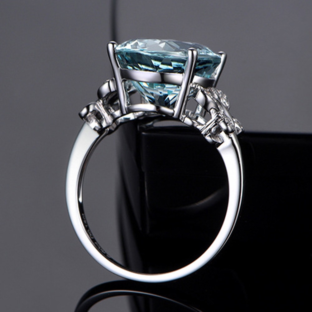 Hu Hu Hu Hu Hu Alat Bantu Pasang Kacamata♡ Cincin Bentuk Kupu-Kupu Aksen Berlian Imitasi Untuk Wanita