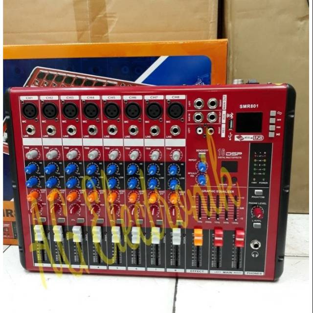 Mixer Audio Linkmaster SMR-801(8 channel Bluethoot)