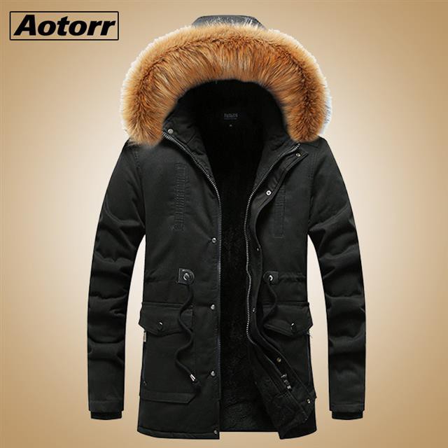 mens parka with fur hood