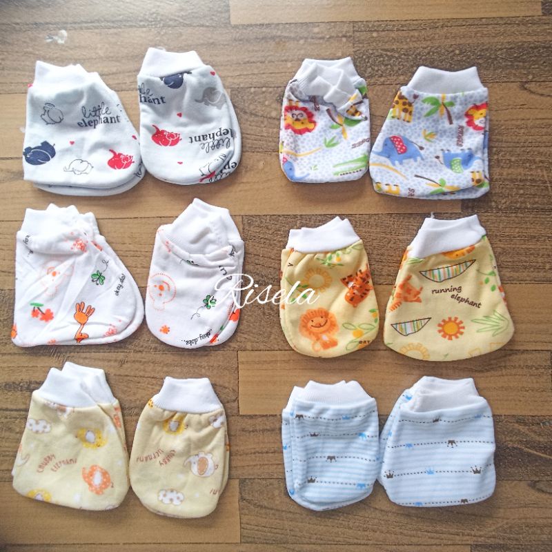 3 PCS Set Sarung Tangan Kaki Bayi bayi baru lahir Sepasang Sarung Tangan Sarung Kaki Bayi Newborn