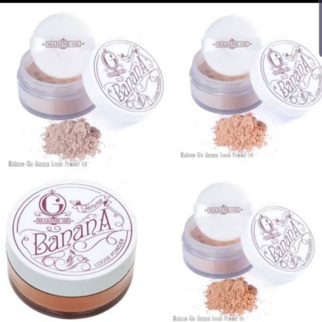 MADAME GIE FEMME BANANA LOOSE POWDER | BEDAK TABUR MADAME GIE