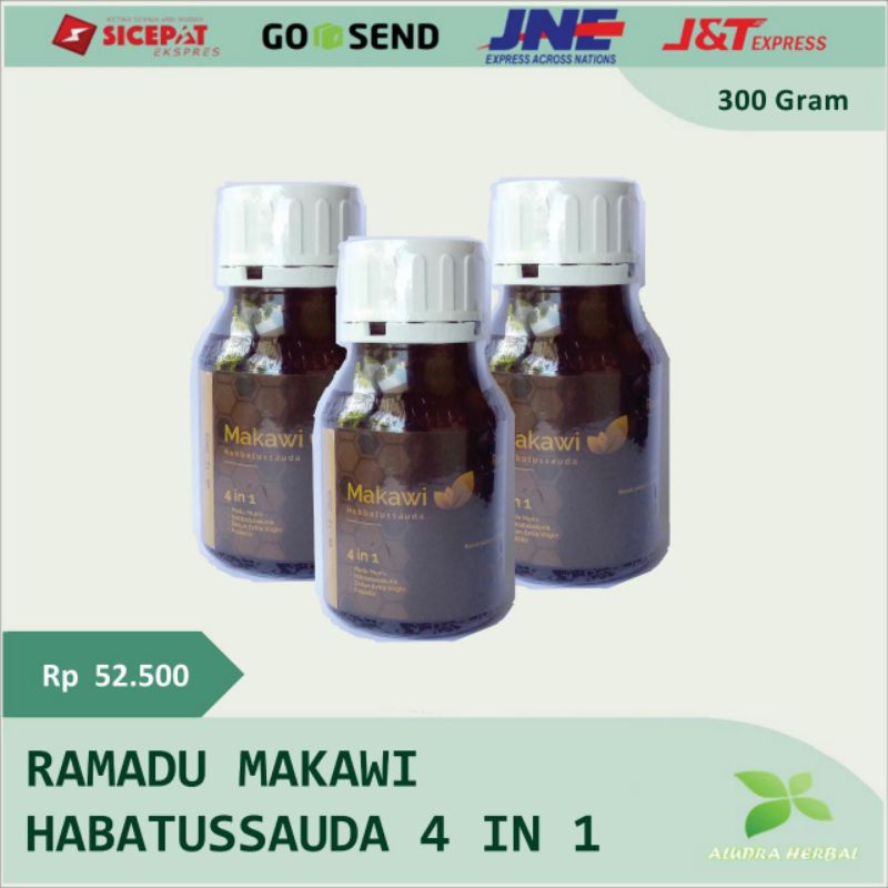 

Madu 4 in 1 Makawi Madu Habbatusauda Zaitun Propolis Ramadu PREMIUM