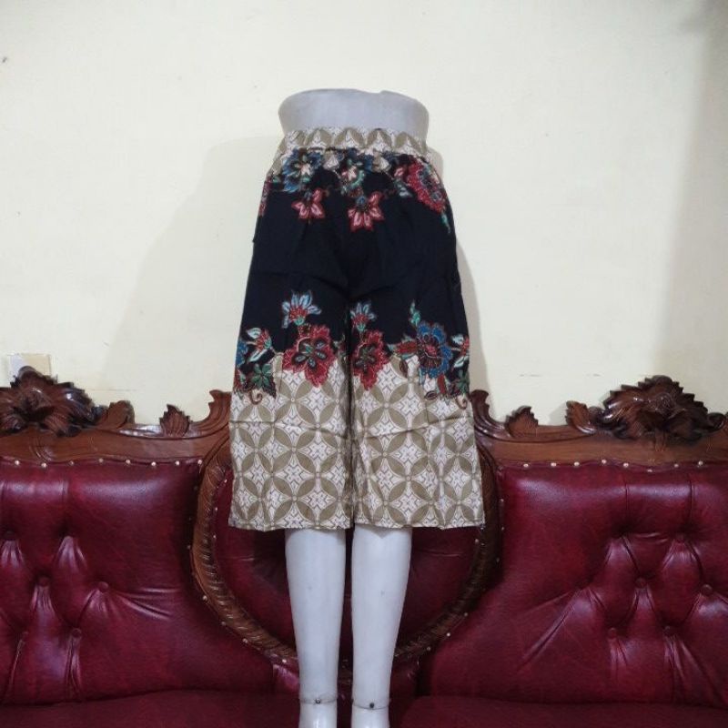 Celana Kulot Batik Dan Bunga / Pendek 7/8 Dewasa Fit to L s/d XL Bahan Katun Stretch-Motif 21
