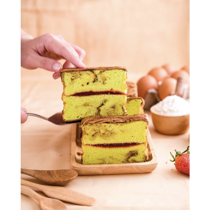

KUE LAPIS MARBLE PANDAN - DELISH CAKERY