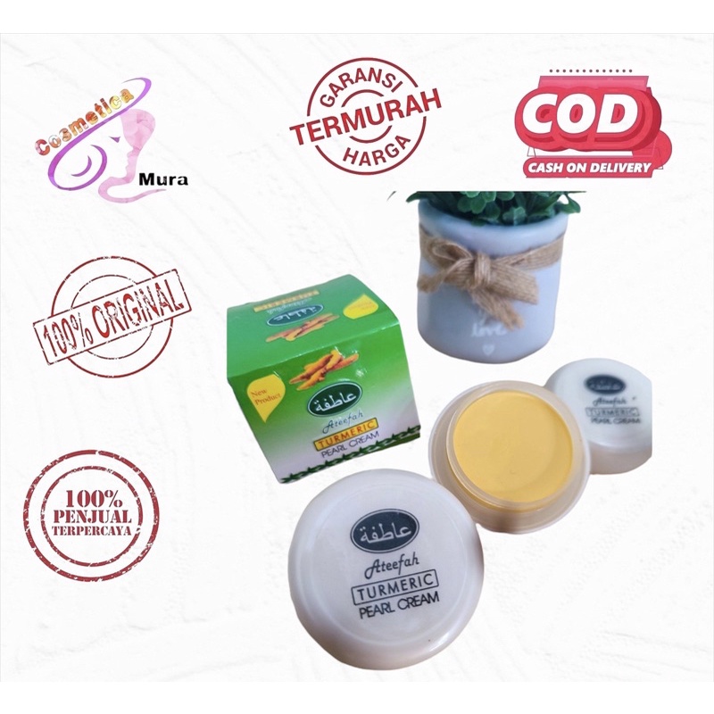 Cream arab tumeric ateefah bpom - cream wajah arab - krim arab ateefah original pearls cream