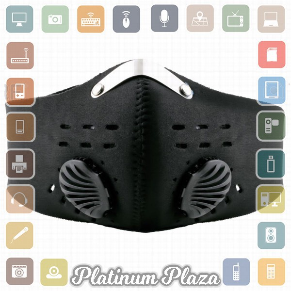 Masker Motor Filter Anti Polusi - Black`6AM398-