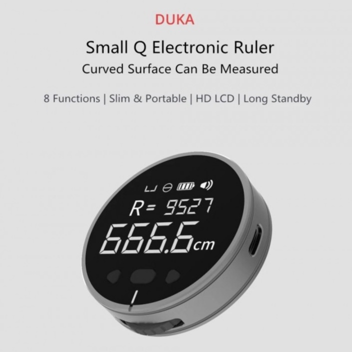 

Penggaris Elektronik DUKA SMALL Q 8-in-1 Smart Electronic Ruler CCM509