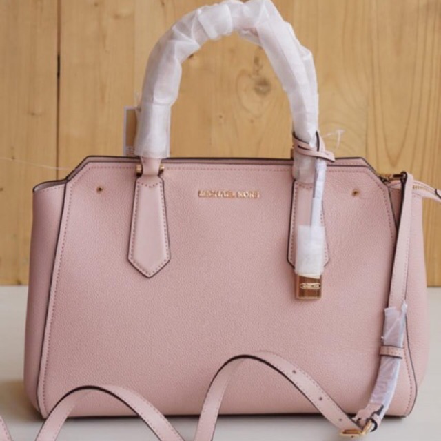 Tas Mk original/Michael kors hayes large pastel pink