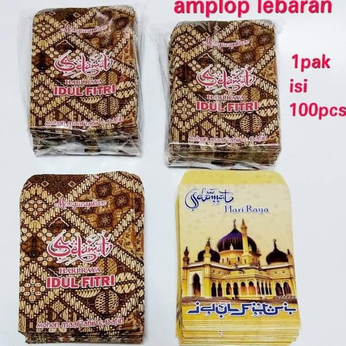 

HOT SALE AMPLOP AMPAU LEBARAN AMPLOP AMPAU IDUL FITRI isi 100 pcs -