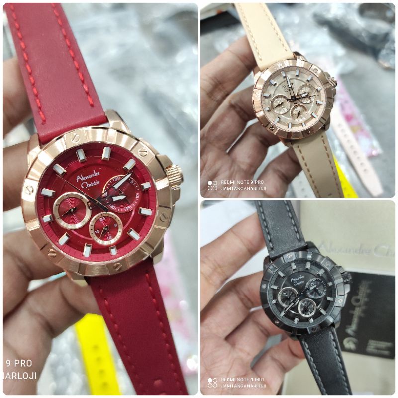 JAM TANGAN WANITA ALEXANDRE CHRISTIE AC 6609 NEW AC6609 KULIT ORIGINAL