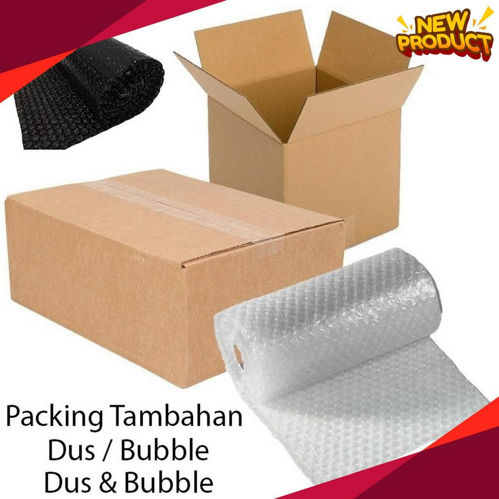 

PRODUCT TERMURAH PACKING TAMBAHAN EXTRA BOX DUS BUBBLE WRAP BOX DAN BUBBLE WRAP