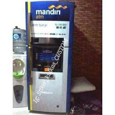 Stiker kulkas ATM 1 pintu full