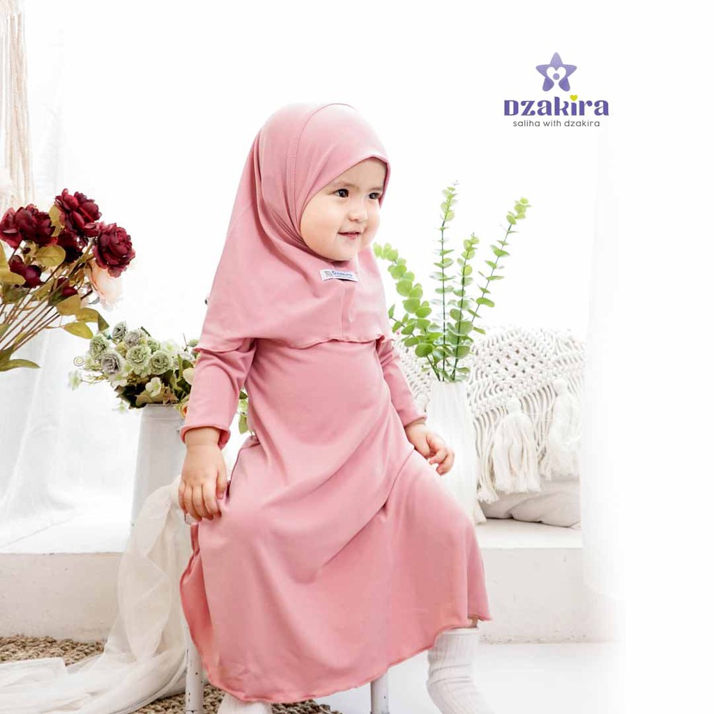 GAMIS NEWBORN SET JILBAB KIA DAILY / GAMIS BABY NEWBORN SET JILBAB