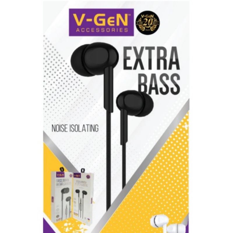 Headset V-Gen VEP1-09 ExtraBass Handset Hansfree HF V-Gen VEP1-09 Mic Earphone V-GEN VEP1-09 Origina