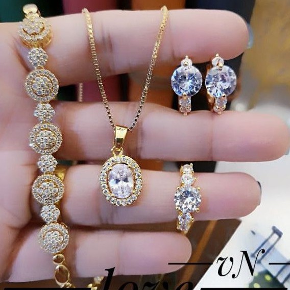 Xuping Set Perhiasan Lapis Emas 24k 2027n