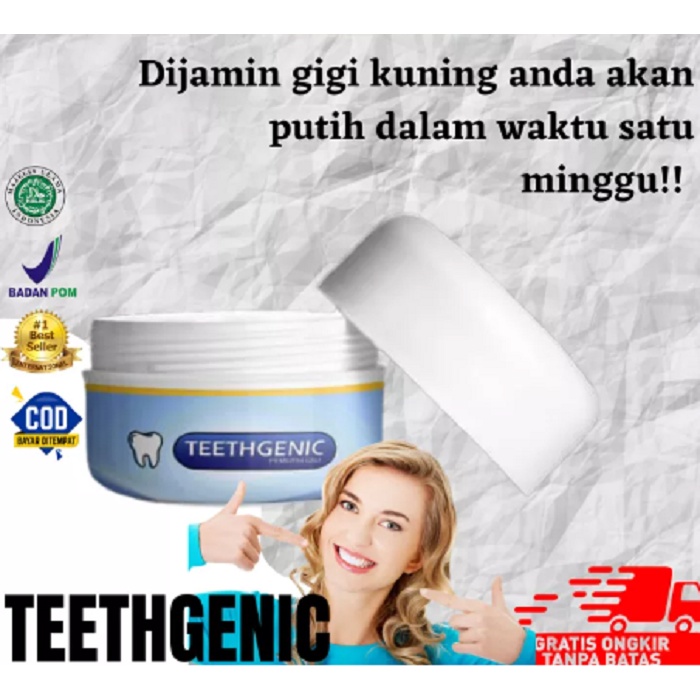 Teethgenic Teeth Whitening Activated Charcoal Carbon Pemutih Gigi Alami 30g