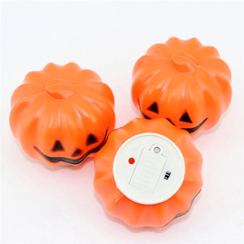 Lampu LED Bentuk Labu Halloween Mini Untuk Dekorasi